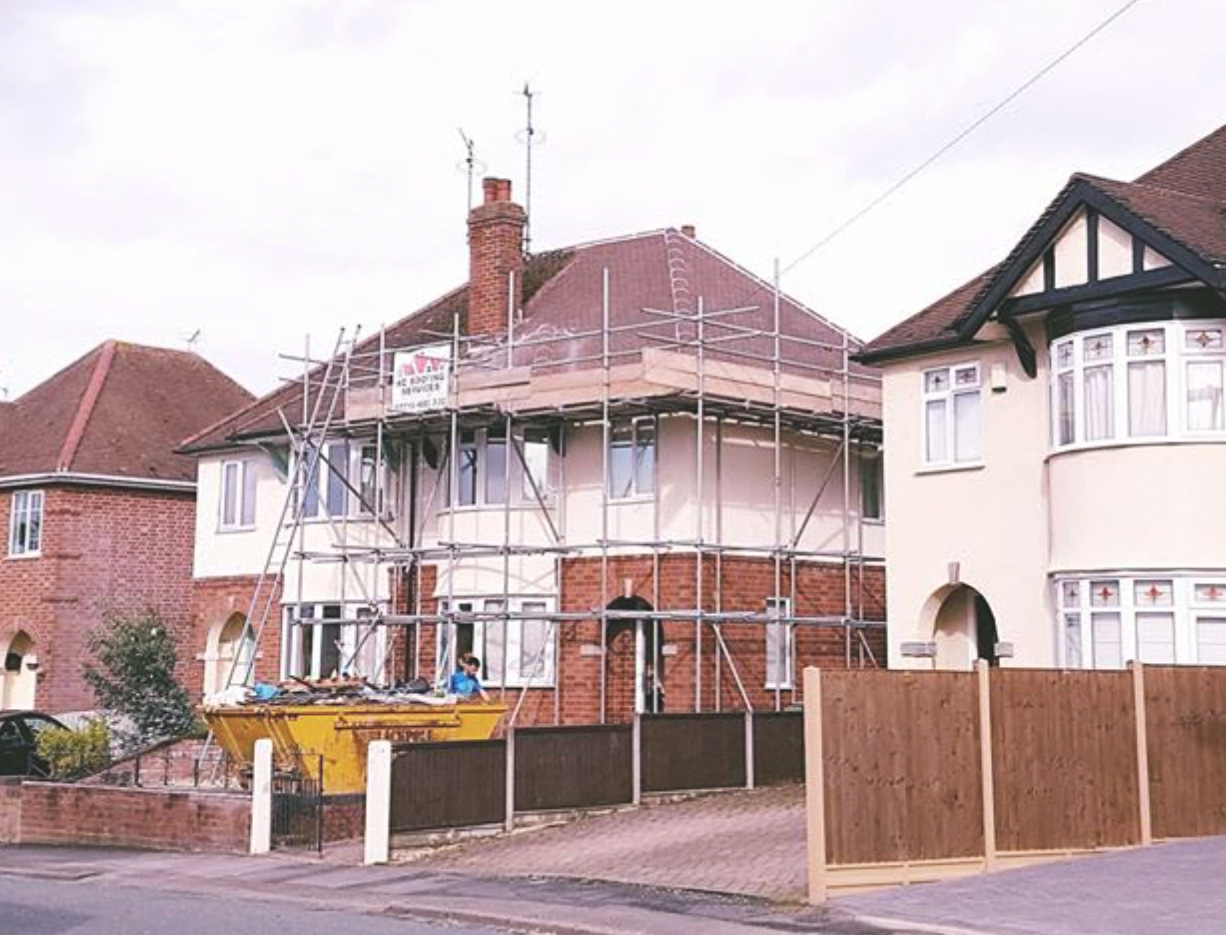 Complete house re-roofing project