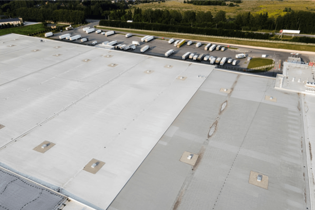 Commercial roof repair Worcester fixing damaged commercial roof.