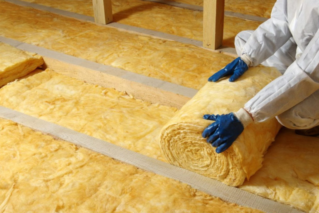 Certified loft insulation installer improving attic insulation