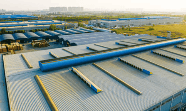 Warehouse roofing Malvern industrial building.