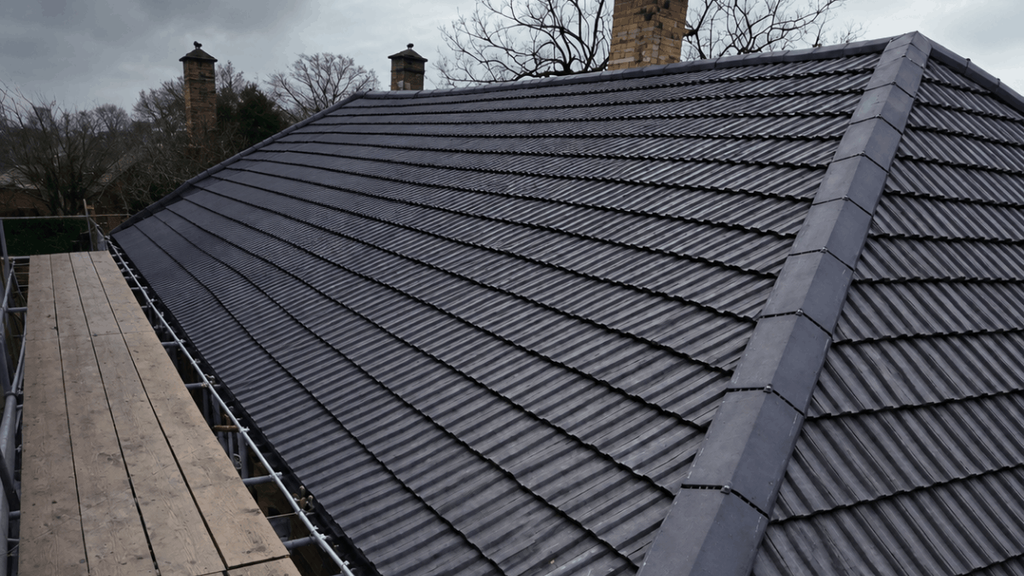 Ageing roof requiring inspection and possible replacement.
